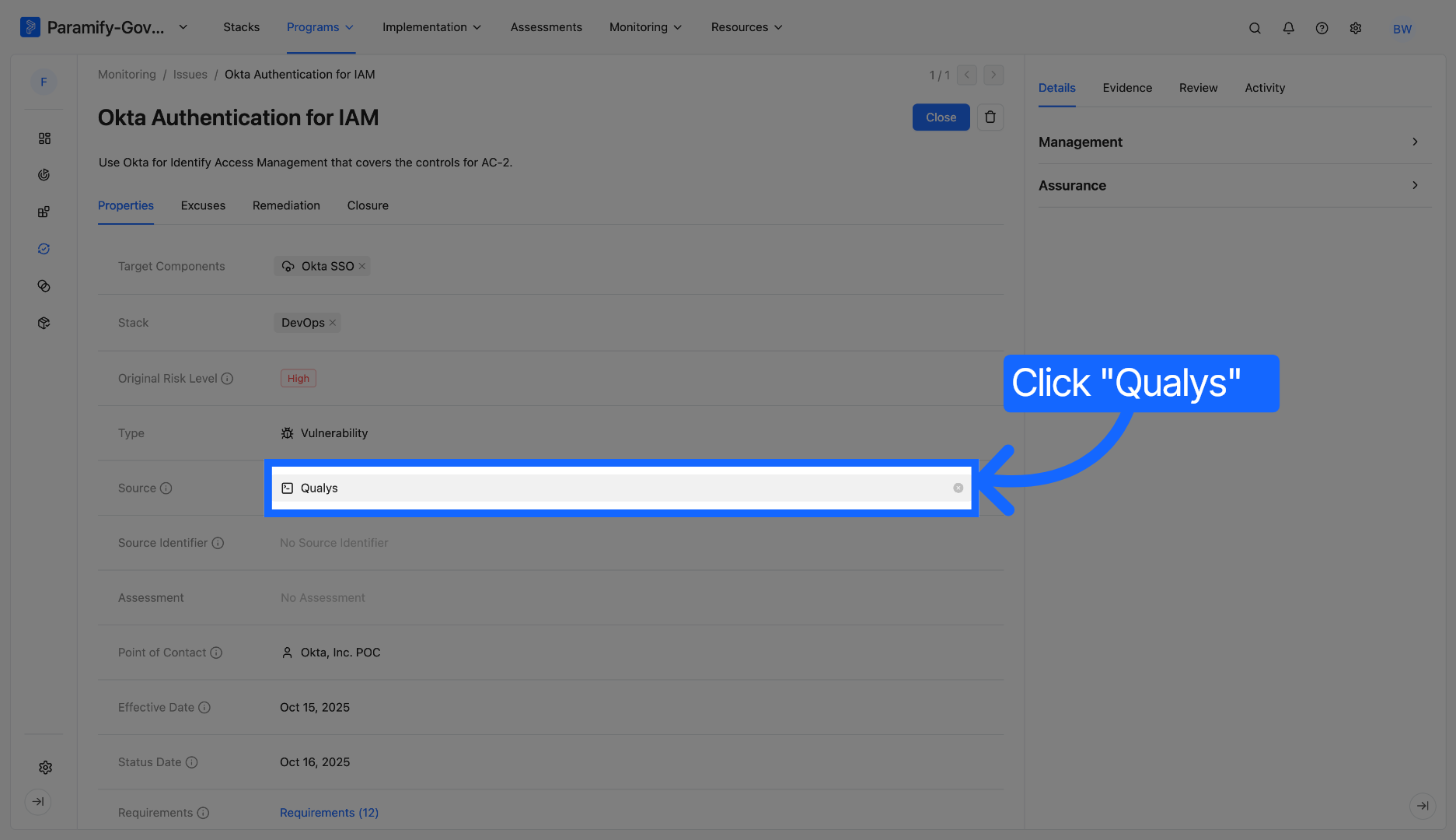 Choose Source System