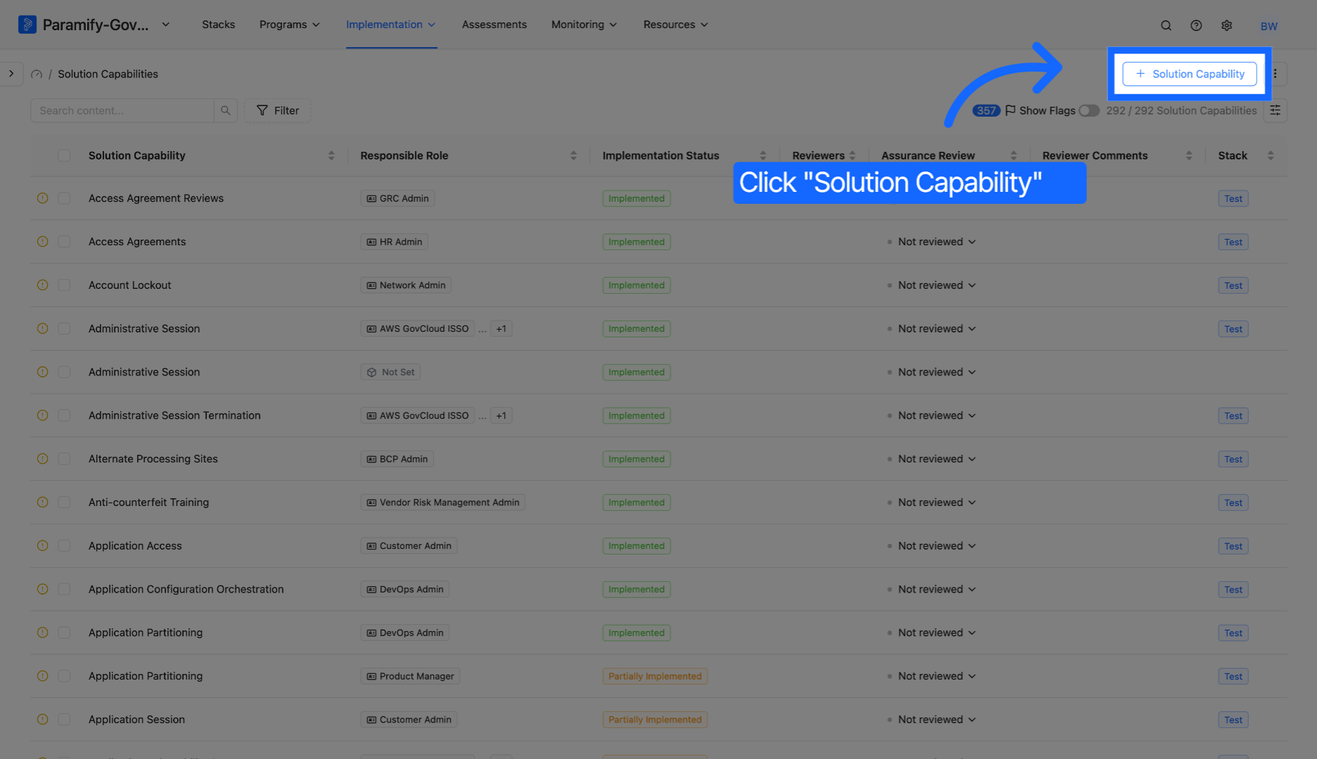 Click Solution Capability