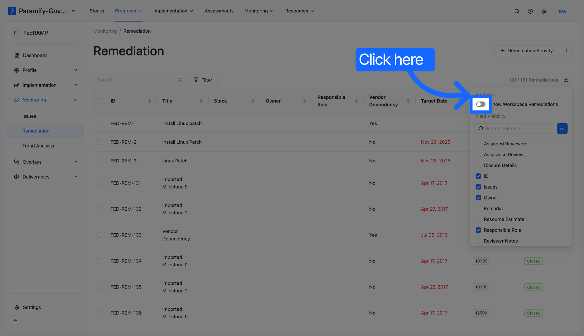 Click Second Toggle Control