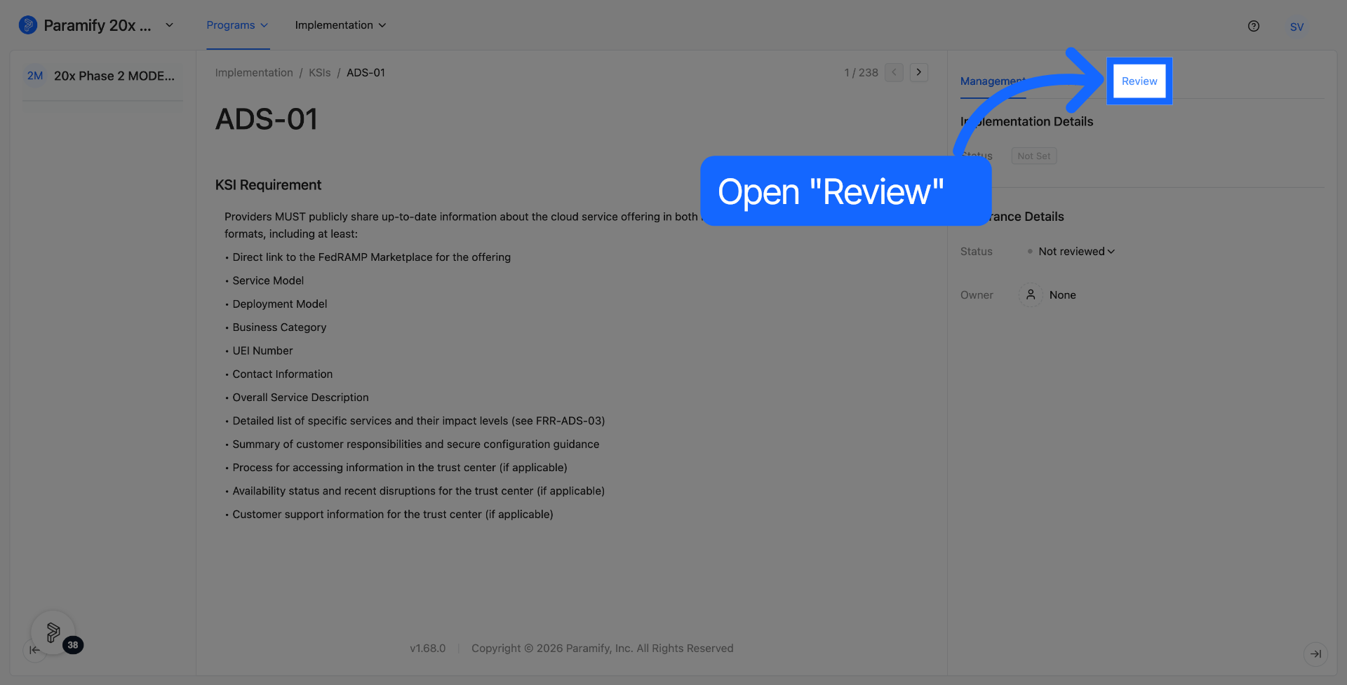 Open Review Section