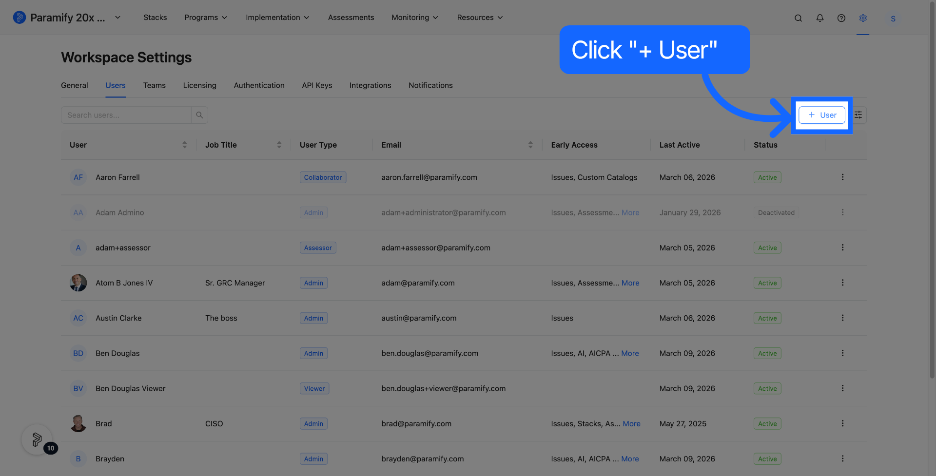 Select User Profile
