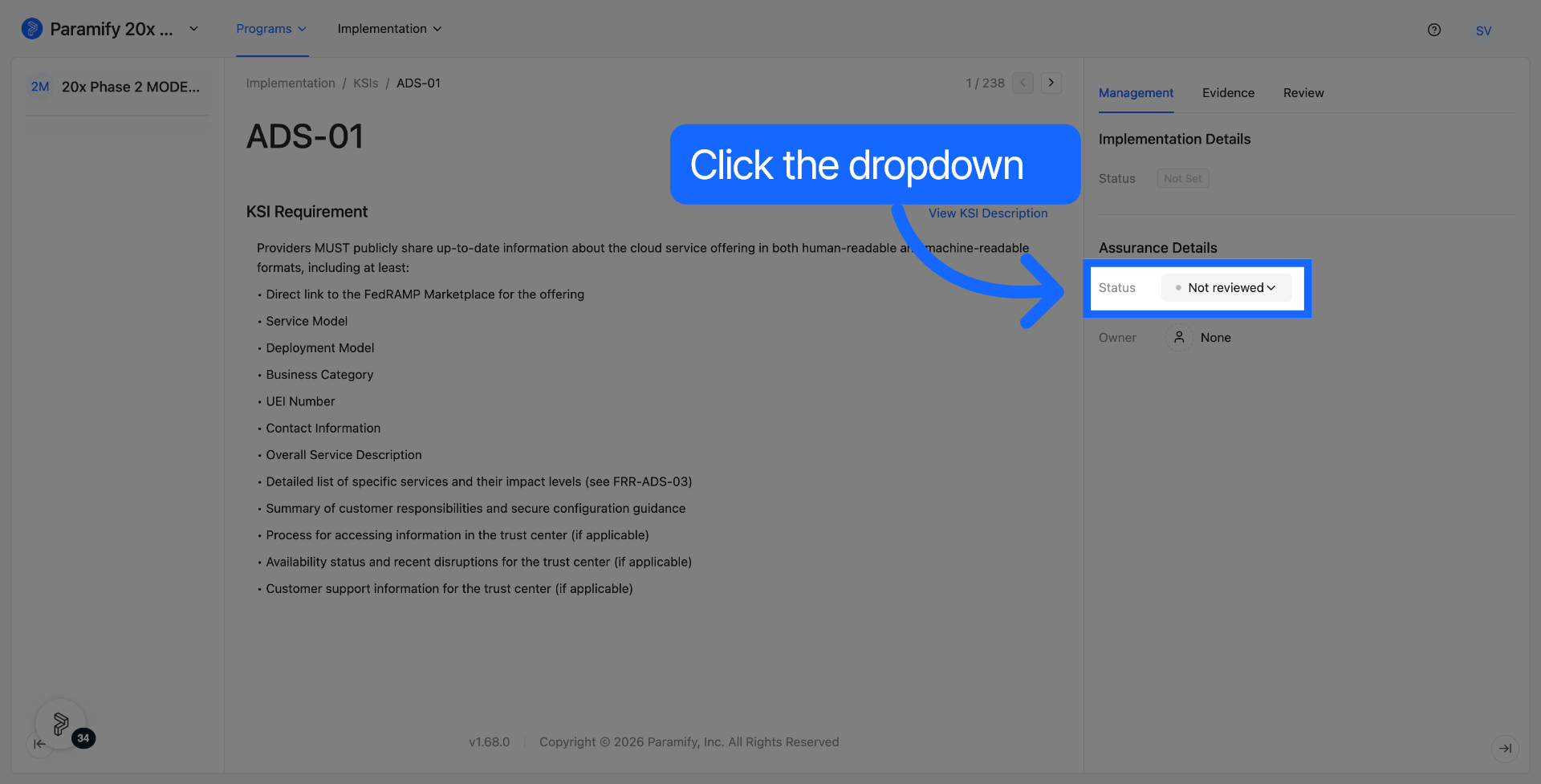 View Review Status