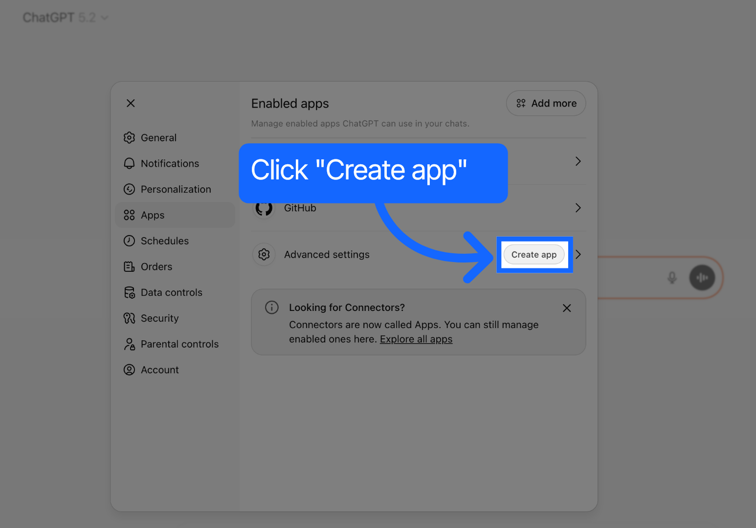 Initiate App Creation