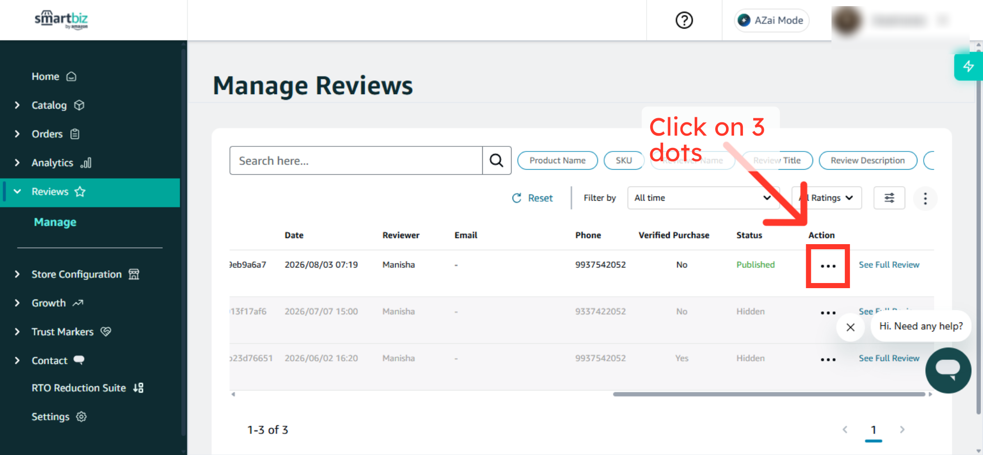 Access Review Options