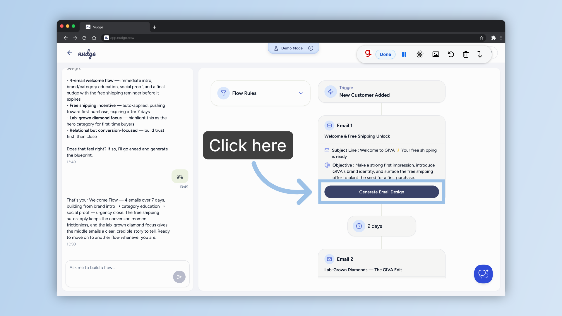 Generate Email Design