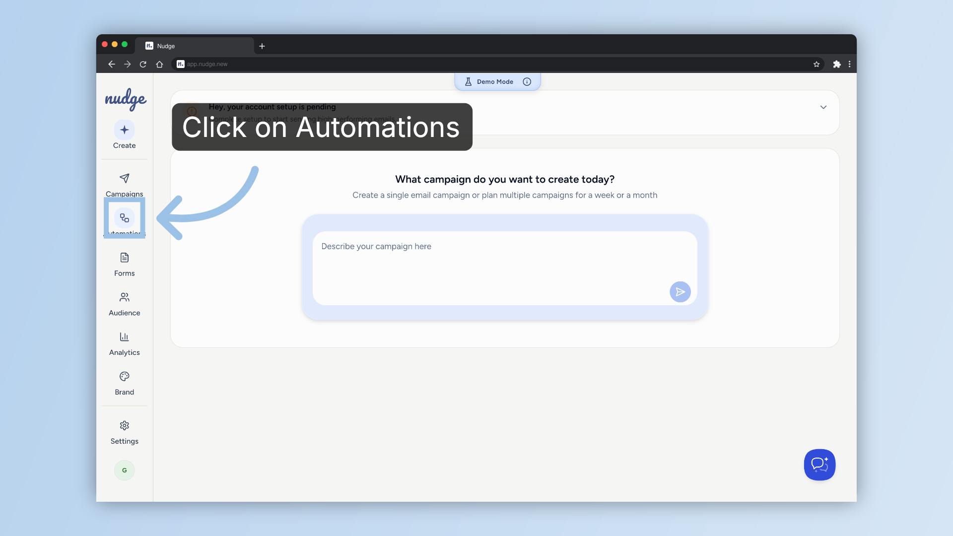 Access Automations Panel