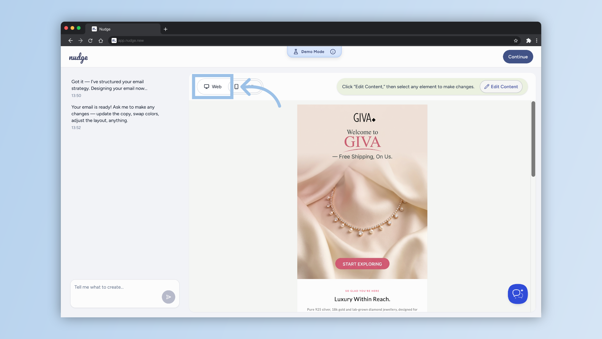 Preview Web Layout