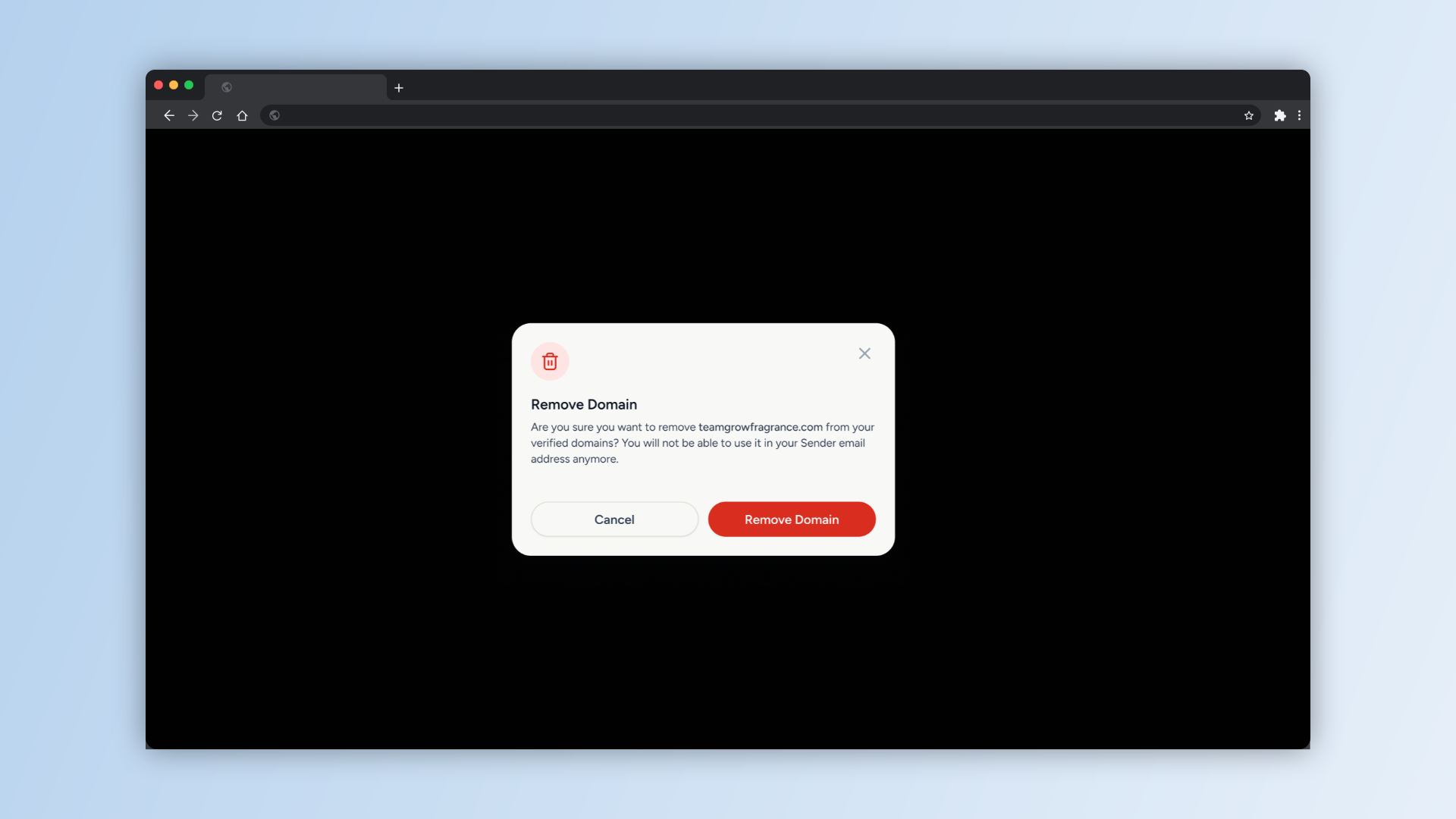 Remove Domain