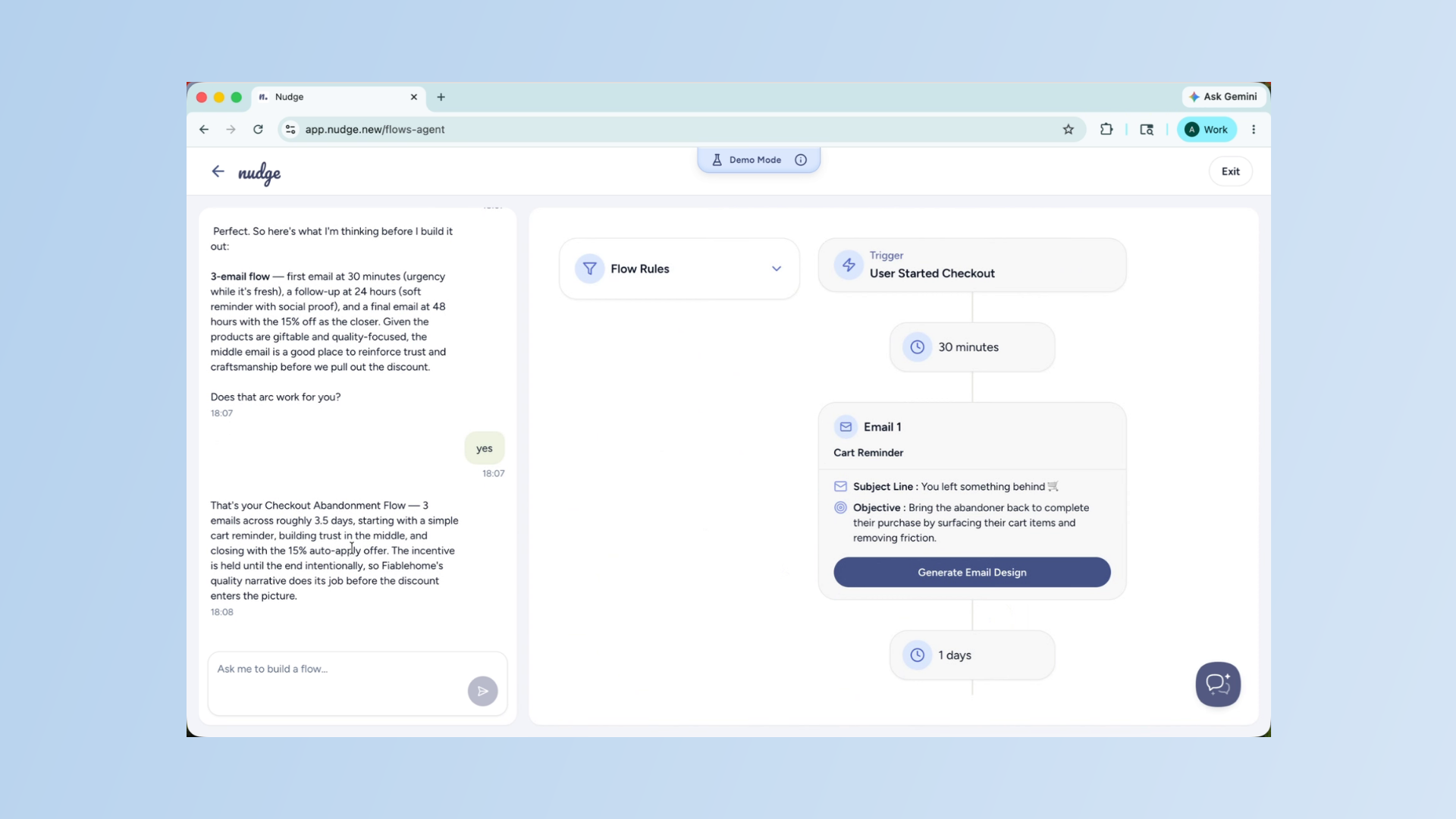 Review Suggested Email Sequence