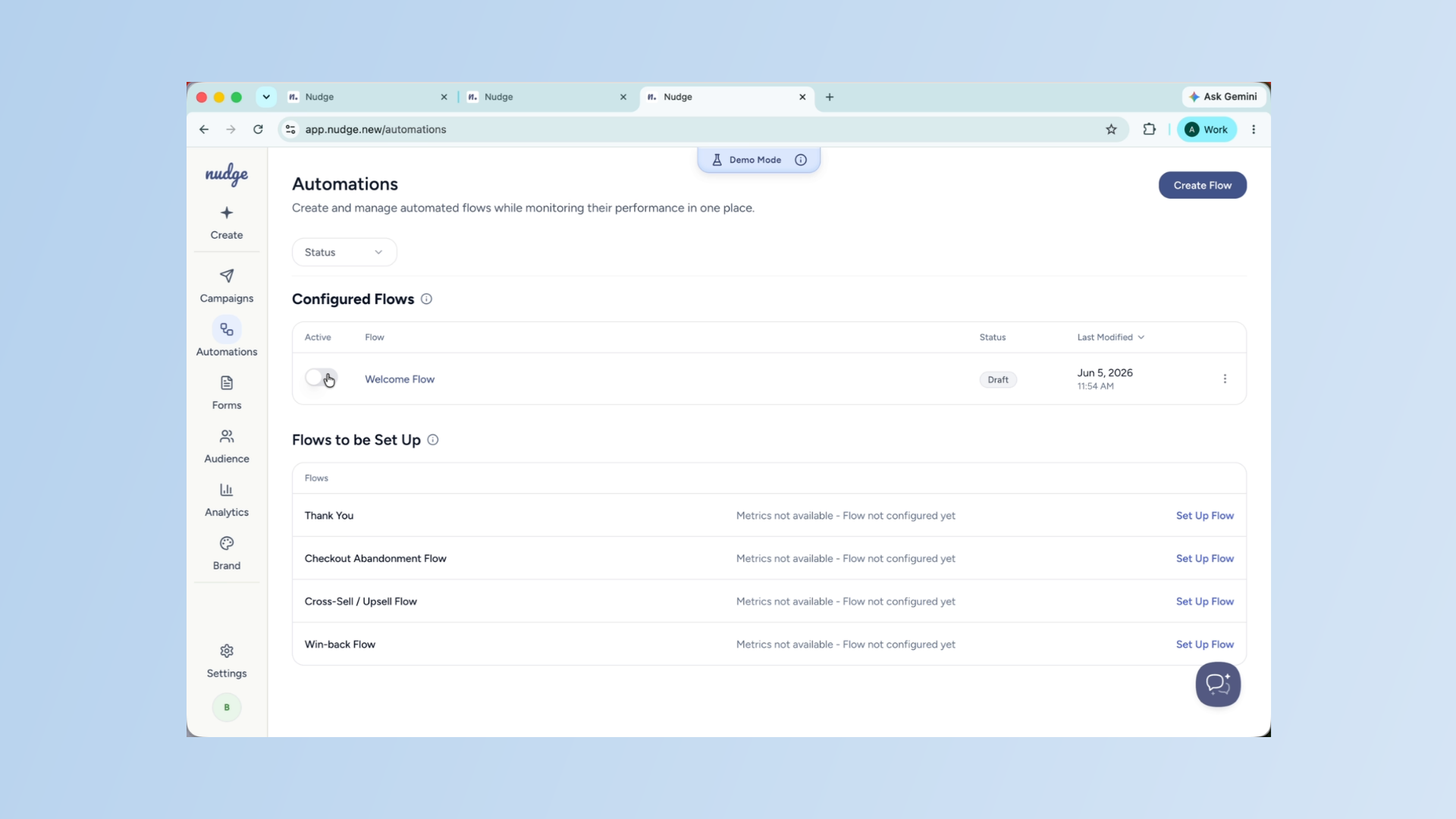 Activate Email Flow
