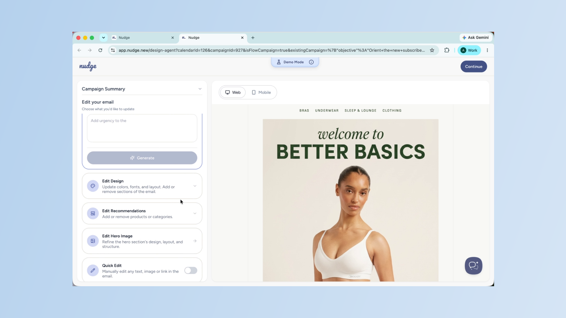 Adjust Email Design