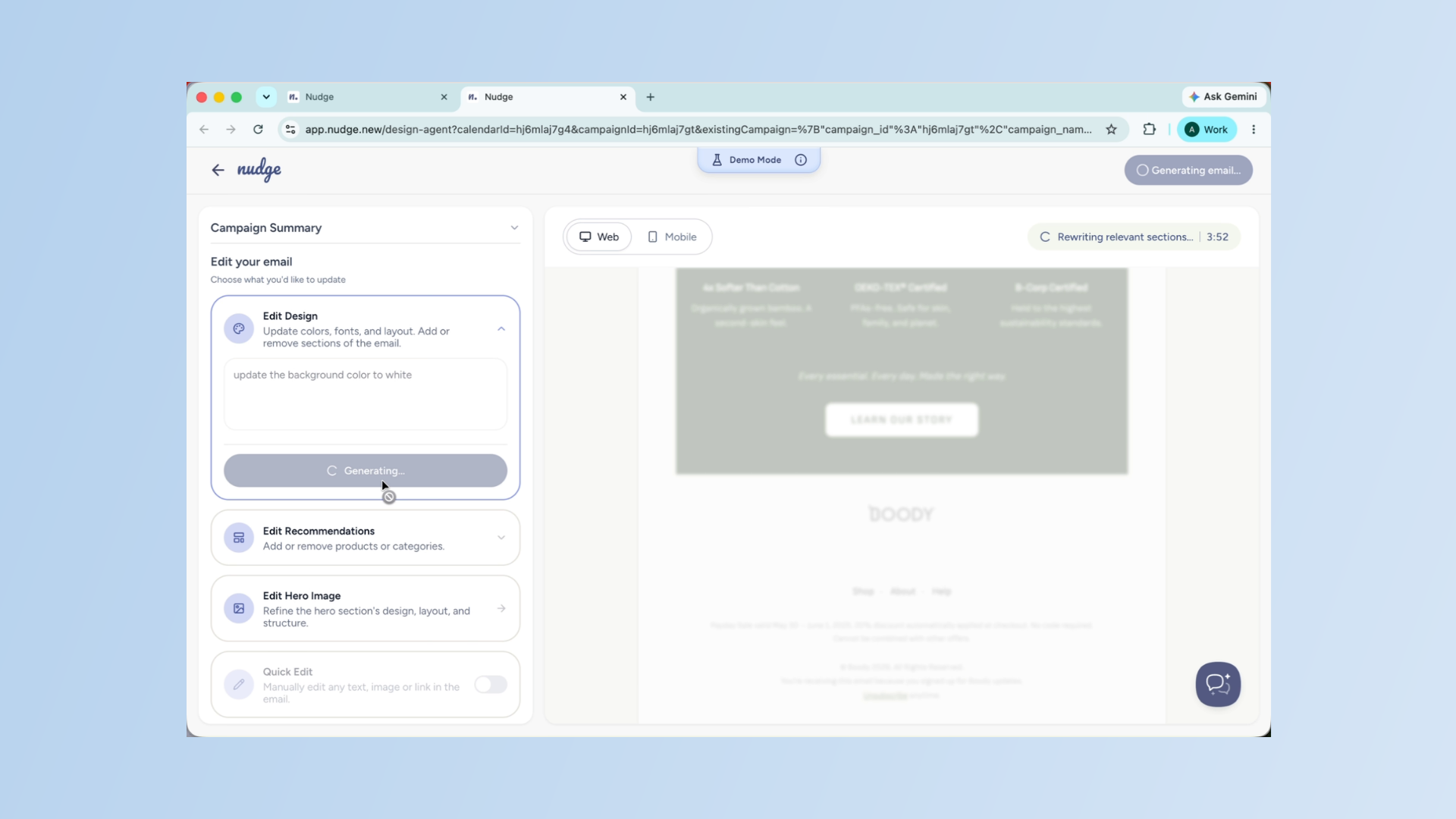 Edit Product Recommendations